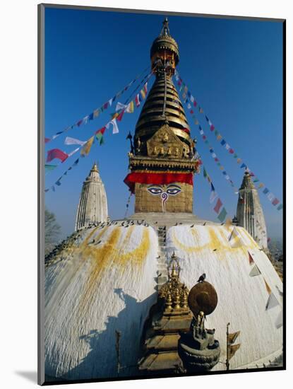 Swayambhunath Stupa (Monkey Temple), Kathmandu, Nepal, Asia-Gavin Hellier-Mounted Photographic Print