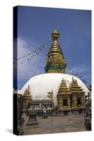 Swayambhunath Stupa (Monkey Temple), UNESCO World Heritage Site, Kathmandu, Nepal, Asia-Peter Barritt-Stretched Canvas