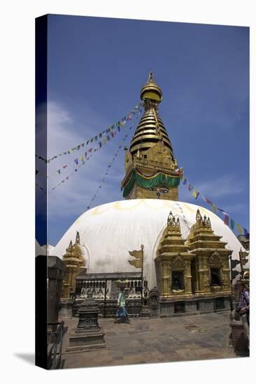 Swayambhunath Stupa (Monkey Temple), UNESCO World Heritage Site, Kathmandu, Nepal, Asia-Peter Barritt-Stretched Canvas