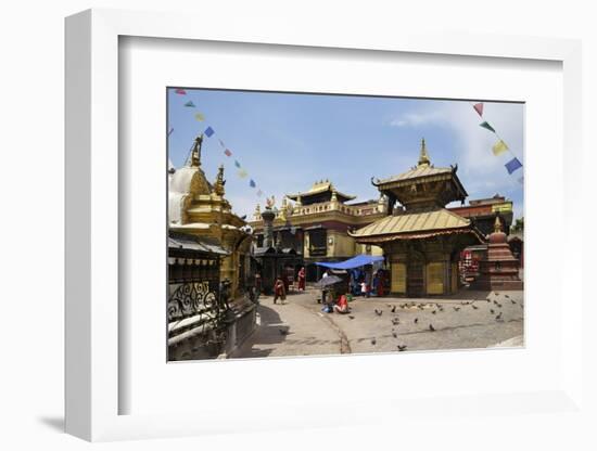 Swayambhunath Stupa (Monkey Temple), UNESCO World Heritage Site, Kathmandu, Nepal, Asia-Peter Barritt-Framed Photographic Print