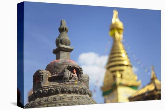 Swayambhunath Stupa, UNESCO World Heritage Site, Kathmandu, Nepal, Asia-Ian Trower-Stretched Canvas