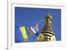 Swayambhunath Stupa, UNESCO World Heritage Site, Kathmandu, Nepal, Asia-Ian Trower-Framed Photographic Print