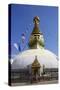 Swayambhunath Stupa, UNESCO World Heritage Site, Kathmandu, Nepal, Asia-Ian Trower-Stretched Canvas