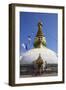 Swayambhunath Stupa, UNESCO World Heritage Site, Kathmandu, Nepal, Asia-Ian Trower-Framed Photographic Print