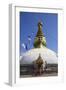 Swayambhunath Stupa, UNESCO World Heritage Site, Kathmandu, Nepal, Asia-Ian Trower-Framed Photographic Print