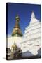 Swayambhunath Stupa, UNESCO World Heritage Site, Kathmandu, Nepal, Asia-Ian Trower-Stretched Canvas