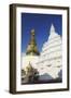 Swayambhunath Stupa, UNESCO World Heritage Site, Kathmandu, Nepal, Asia-Ian Trower-Framed Photographic Print