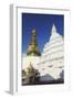 Swayambhunath Stupa, UNESCO World Heritage Site, Kathmandu, Nepal, Asia-Ian Trower-Framed Photographic Print