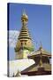 Swayambhunath Stupa, UNESCO World Heritage Site, Kathmandu, Nepal, Asia-Ian Trower-Stretched Canvas