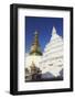 Swayambhunath Stupa, UNESCO World Heritage Site, Kathmandu, Nepal, Asia-Ian Trower-Framed Photographic Print