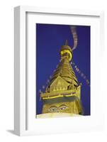 Swayambhunath Stupa, UNESCO World Heritage Site, Kathmandu, Nepal, Asia-Ian Trower-Framed Photographic Print