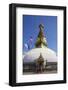 Swayambhunath Stupa, UNESCO World Heritage Site, Kathmandu, Nepal, Asia-Ian Trower-Framed Photographic Print