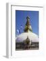 Swayambhunath Stupa, UNESCO World Heritage Site, Kathmandu, Nepal, Asia-Ian Trower-Framed Photographic Print