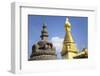 Swayambhunath Stupa, UNESCO World Heritage Site, Kathmandu, Nepal, Asia-Ian Trower-Framed Photographic Print