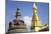 Swayambhunath Stupa, UNESCO World Heritage Site, Kathmandu, Nepal, Asia-Ian Trower-Mounted Photographic Print