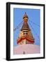 Swayambhunath Temple in Kathmandu, Nepal-zanskar-Framed Photographic Print