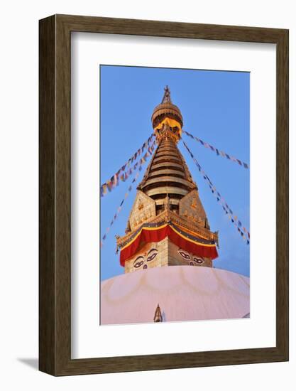 Swayambhunath Temple in Kathmandu, Nepal-zanskar-Framed Photographic Print