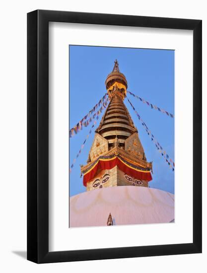 Swayambhunath Temple in Kathmandu, Nepal-zanskar-Framed Photographic Print