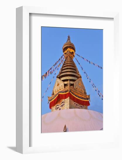 Swayambhunath Temple in Kathmandu, Nepal-zanskar-Framed Photographic Print