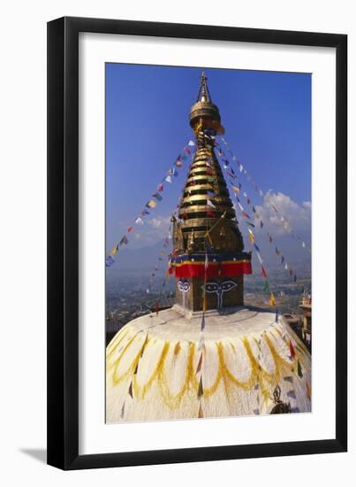 Swayambhunath Temple, Kathmandu, Nepal-Alison Wright-Framed Photographic Print