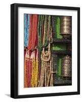 Swayambunath Stupa Jewellery For Sale, Kathmandu, Nepal-Jane Sweeney-Framed Photographic Print