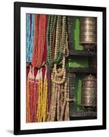 Swayambunath Stupa Jewellery For Sale, Kathmandu, Nepal-Jane Sweeney-Framed Photographic Print