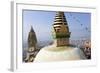 Swayambunath Stupa or Monkey Temple, Kathmandu, Nepal-Peter Adams-Framed Photographic Print