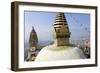 Swayambunath Stupa or Monkey Temple, Kathmandu, Nepal-Peter Adams-Framed Photographic Print