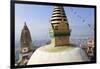 Swayambunath Stupa or Monkey Temple, Kathmandu, Nepal-Peter Adams-Framed Photographic Print