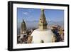 Swayamhunath Buddhist Stupa or Monkey Temple, Kathmandu, Nepal-Peter Adams-Framed Photographic Print