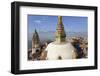 Swayamhunath Buddhist Stupa or Monkey Temple, Kathmandu, Nepal-Peter Adams-Framed Photographic Print