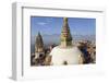 Swayamhunath Buddhist Stupa or Monkey Temple, Kathmandu, Nepal-Peter Adams-Framed Photographic Print