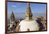 Swayamhunath Buddhist Stupa or Monkey Temple, Kathmandu, Nepal-Peter Adams-Framed Photographic Print