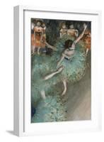 Swaying Dancer (Dancer in Gree), 1877-1878-Edgar Degas-Framed Giclee Print