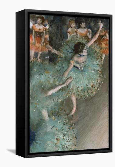 Swaying Dancer (Dancer in Gree), 1877-1878-Edgar Degas-Framed Stretched Canvas