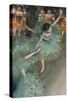 Swaying Dancer (Dancer in Gree), 1877-1878-Edgar Degas-Stretched Canvas