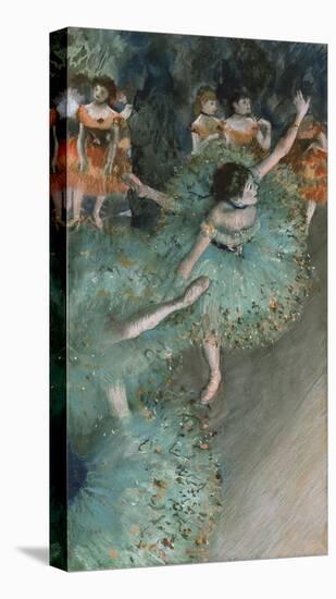 Swaying Dancer (Dancer in Green), from 1877 until 1879-Edgar Degas-Stretched Canvas