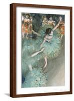 Swaying Dancer (Dancer in Green)-Edgar Degas-Framed Giclee Print