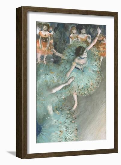 Swaying Dancer (Dancer in Green)-Edgar Degas-Framed Giclee Print