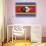 Swaziland Flag Design with Wood Patterning - Flags of the World Series-Philippe Hugonnard-Stretched Canvas displayed on a wall