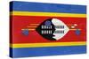 Swaziland Flag Design with Wood Patterning - Flags of the World Series-Philippe Hugonnard-Stretched Canvas