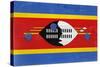 Swaziland Flag Design with Wood Patterning - Flags of the World Series-Philippe Hugonnard-Stretched Canvas