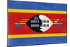 Swaziland Flag Design with Wood Patterning - Flags of the World Series-Philippe Hugonnard-Mounted Art Print