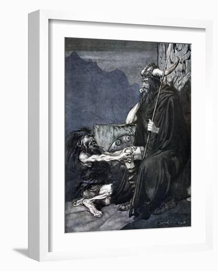 Swear to me, Hagen, my son!', 1924-Arthur Rackham-Framed Giclee Print