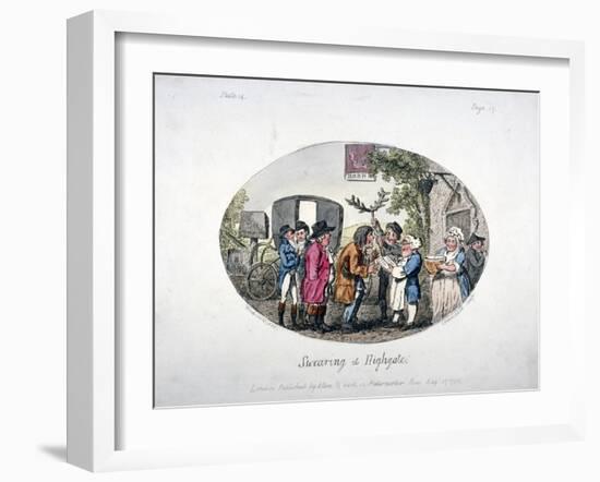 Swearing at Highgate, 1796-Isaac Cruikshank-Framed Giclee Print