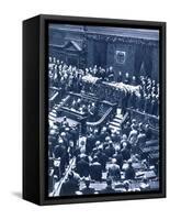 Swearing-in ceremony of President Field Marshal von Hindenburg, Berlin, 12th May, 1925-Unknown-Framed Stretched Canvas