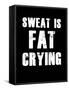 Sweat is Fat Crying-null-Framed Stretched Canvas