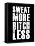 Sweat More Bitch Less-null-Framed Stretched Canvas
