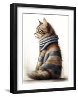 Sweater Maine Coon-Sasha-Framed Giclee Print