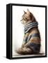 Sweater Maine Coon-Sasha-Framed Stretched Canvas